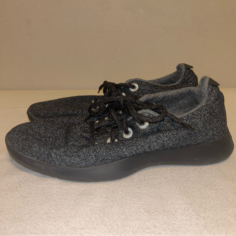 Allbirds Wool Runners Lace Up Athletic Shoes Mens Size‎ 11 Dark Gray - Picture 2 of 8